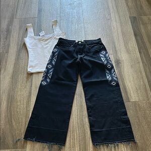 Sandra Rose Los Angeles denim size 25 free people size extra small NEW